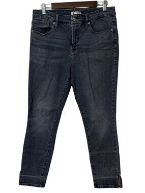 Good American Good Legs Skinny Jeans Blue Stretch Denim Ankle Size 14 / 32